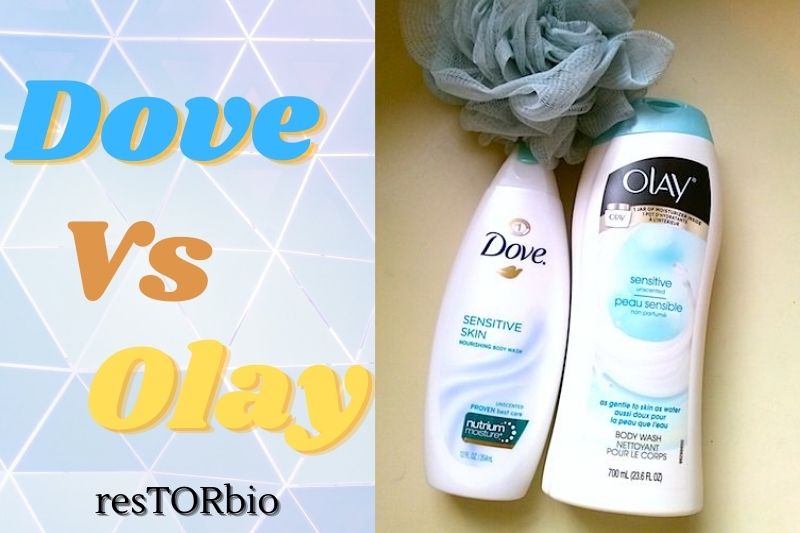 Body wash good dove and olay