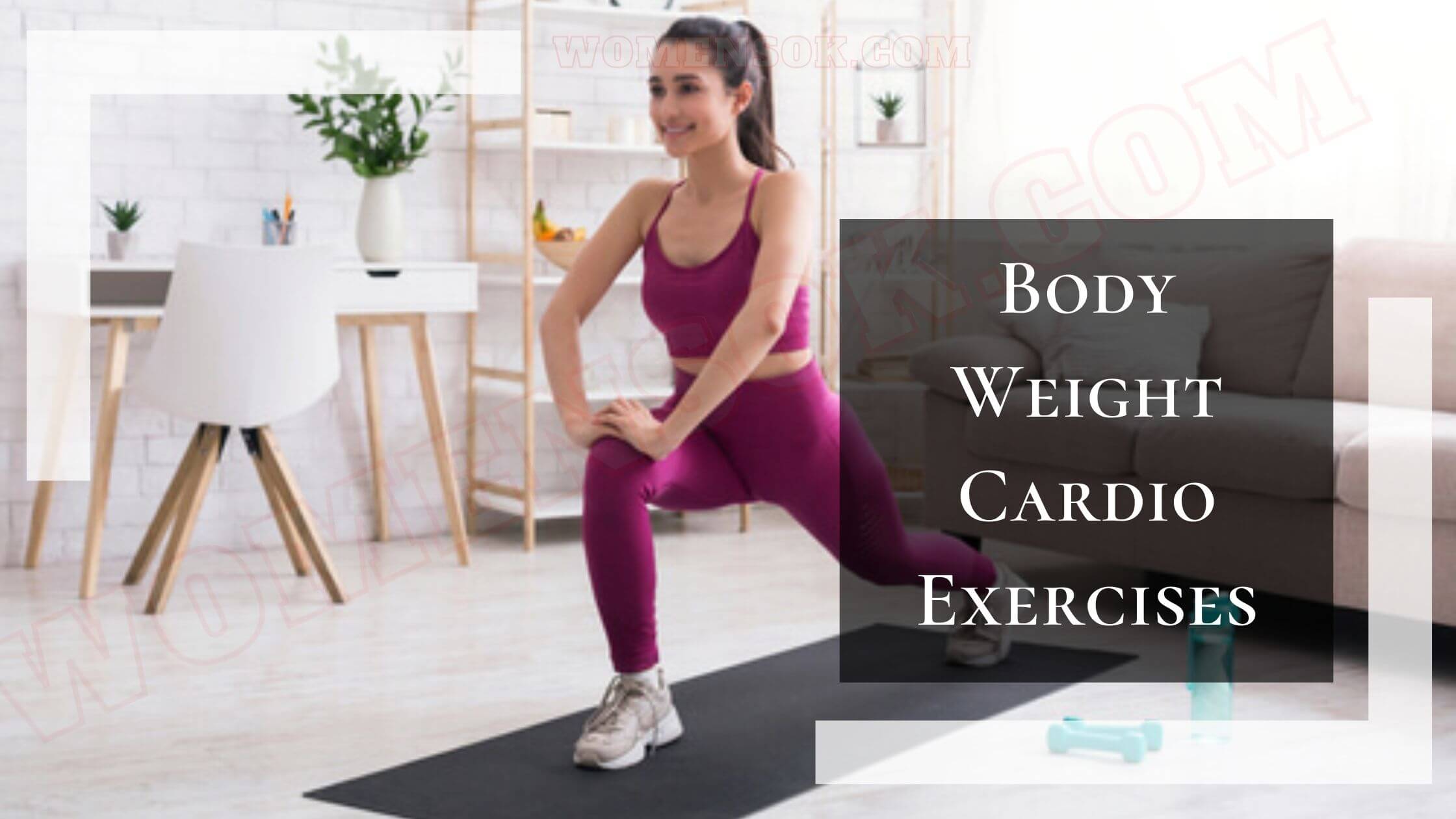 I Did These 5 Easy Body Weight Cardio Exercises At Home Without Equipm