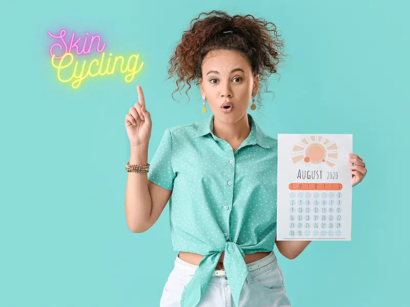 Skin Cycling Calendar Downloadable and Free