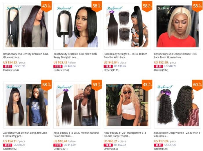 rosa hair seller aliexpress