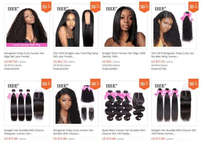 isee hair vendor aliexpress